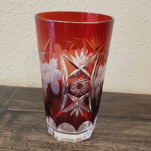 Vintage Nachtmann Highball Lead Crystal Handblown Collored Glass 1